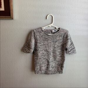 Old Navy Shirt Sleeve Gray/Pink Sweater 5T
